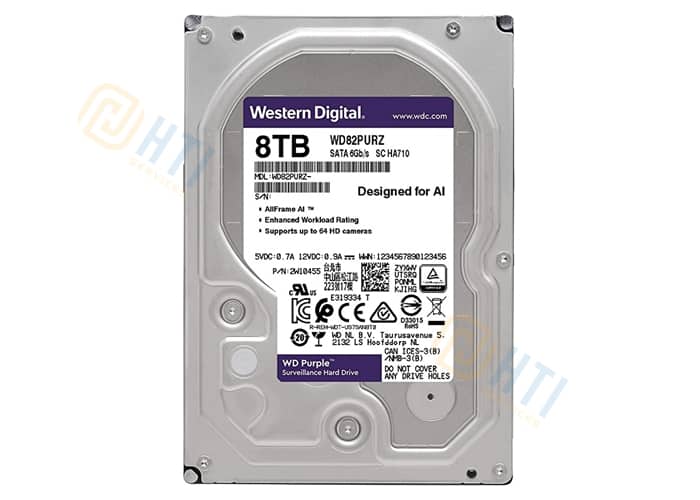 Khôi phục thành công dữ liệu ổ cứng HDD WD Purple 8TB 3.5 inch Sata 3