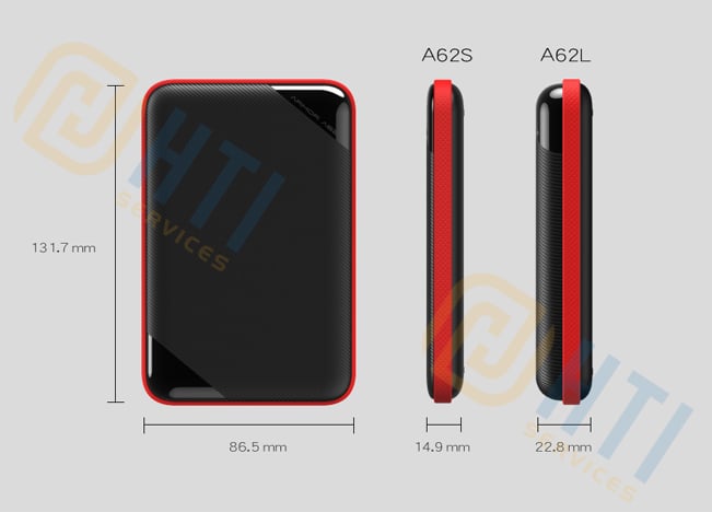 Phục hồi dữ liệu ổ cứng di động 2.5 inch SILICON POWER Armor A62 1TB SP010TBPHD62SS3K