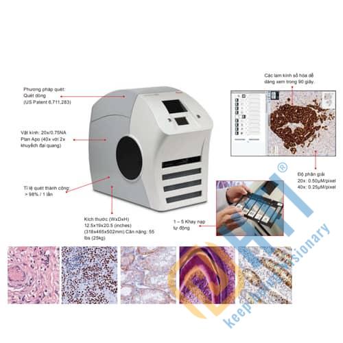 Digital pathology slide scanner