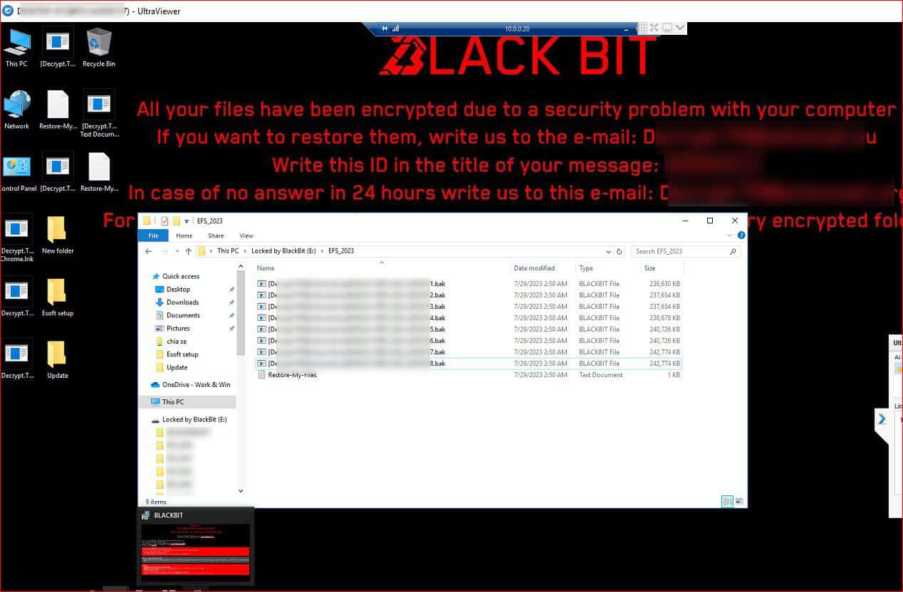 Ransomware BlackBit tấn công hệ thống máy chủ doanh nghiệp