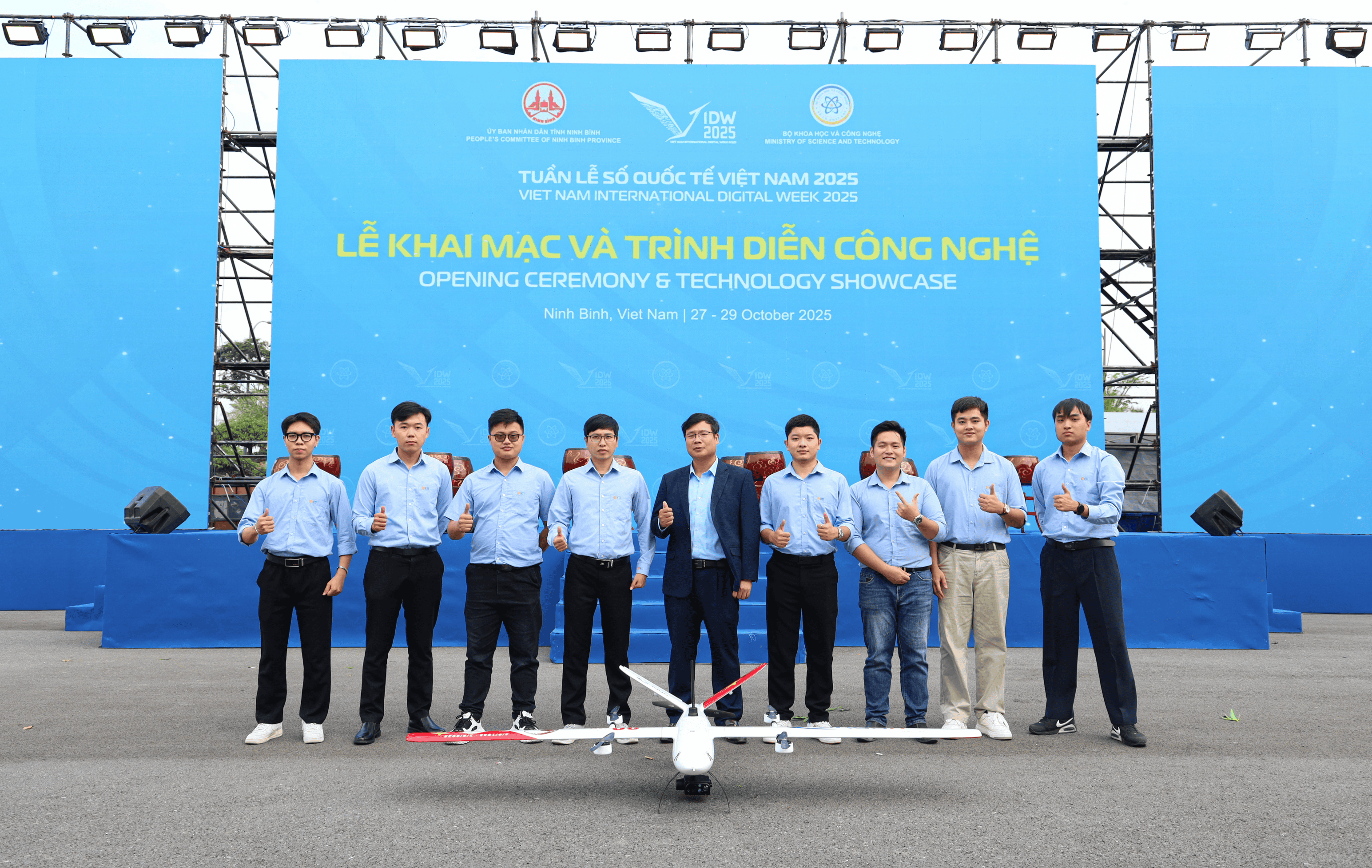 HTI Group để lại ấn tượng mạnh mẽ với màn trình diễn của UAV Horus P02 tại Tuần lễ Số Quốc tế Việt Nam 2025