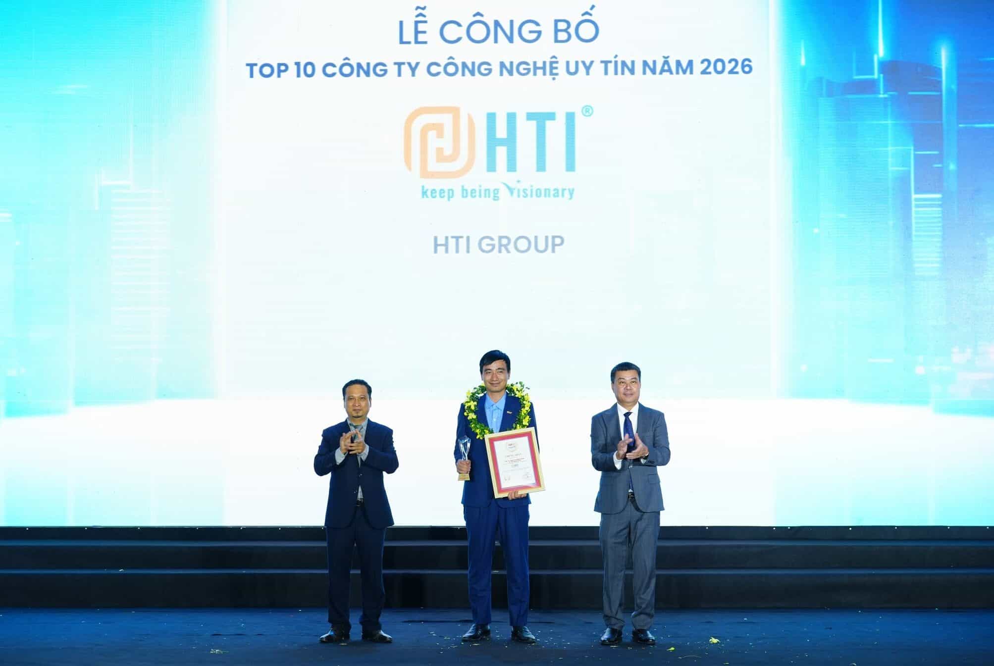 HTI Group vinh danh trong “Top 10 Công ty cung cấp sản phẩm, dịch vụ và giải pháp chuyển đổi số uy tín năm 2026”